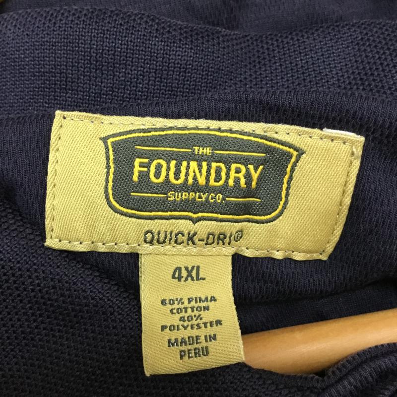 古着 USED ポロシャツ 半袖 シンプル QUICK DRI 無地 紺 / ネイビー /  メンズ USED 古着 中古 10058381