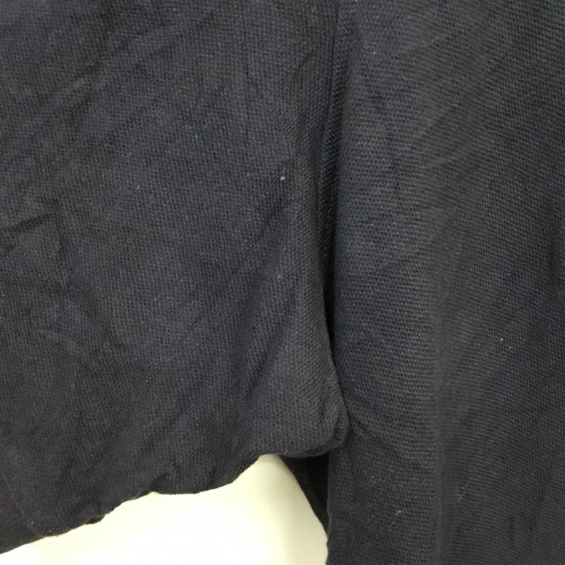 古着 USED ポロシャツ 半袖 コットン 鹿の子 3XL 無地 紺 / ネイビー /  メンズ USED 古着 中古 10058383