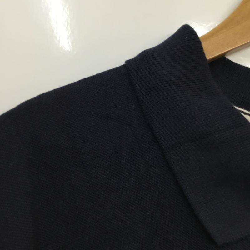 古着 USED ポロシャツ 半袖 コットン 鹿の子 3XL 無地 紺 / ネイビー /  メンズ USED 古着 中古 10058383