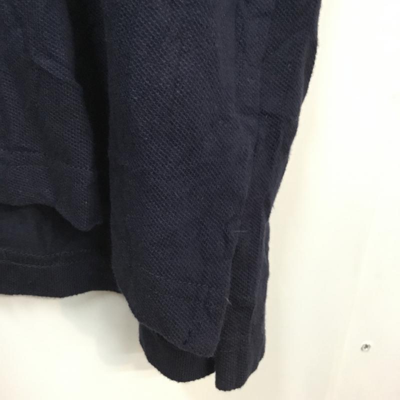 古着 USED ポロシャツ 半袖 コットン 鹿の子 3XL 無地 紺 / ネイビー /  メンズ USED 古着 中古 10058383