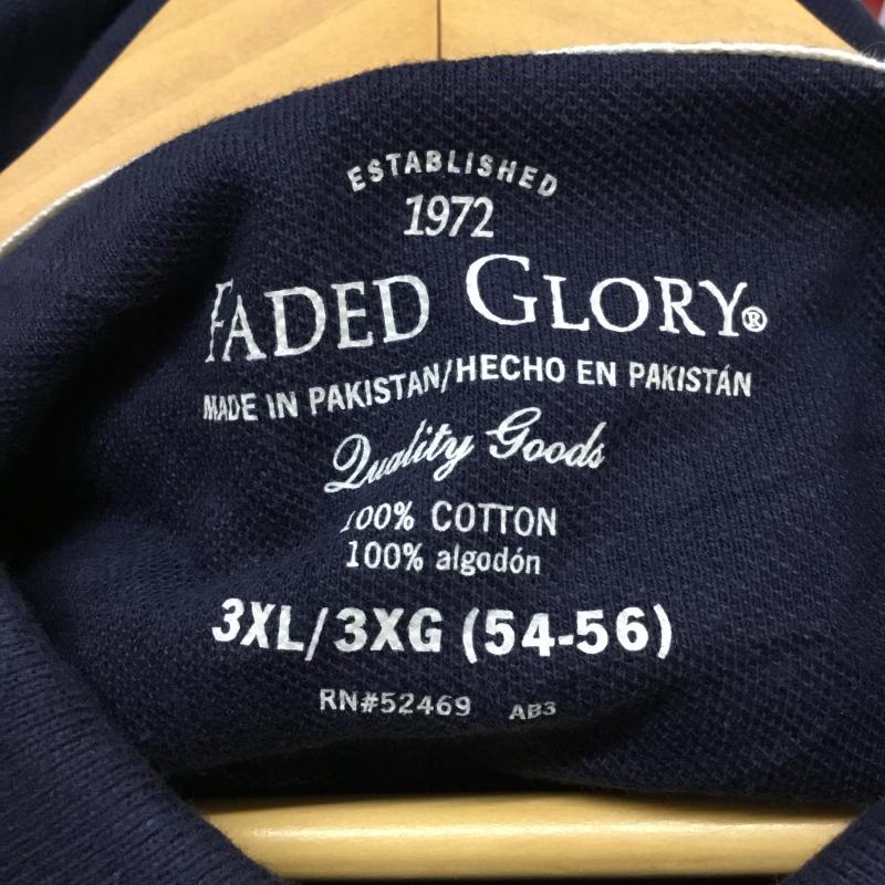 古着 USED ポロシャツ 半袖 コットン 鹿の子 3XL 無地 紺 / ネイビー /  メンズ USED 古着 中古 10058383