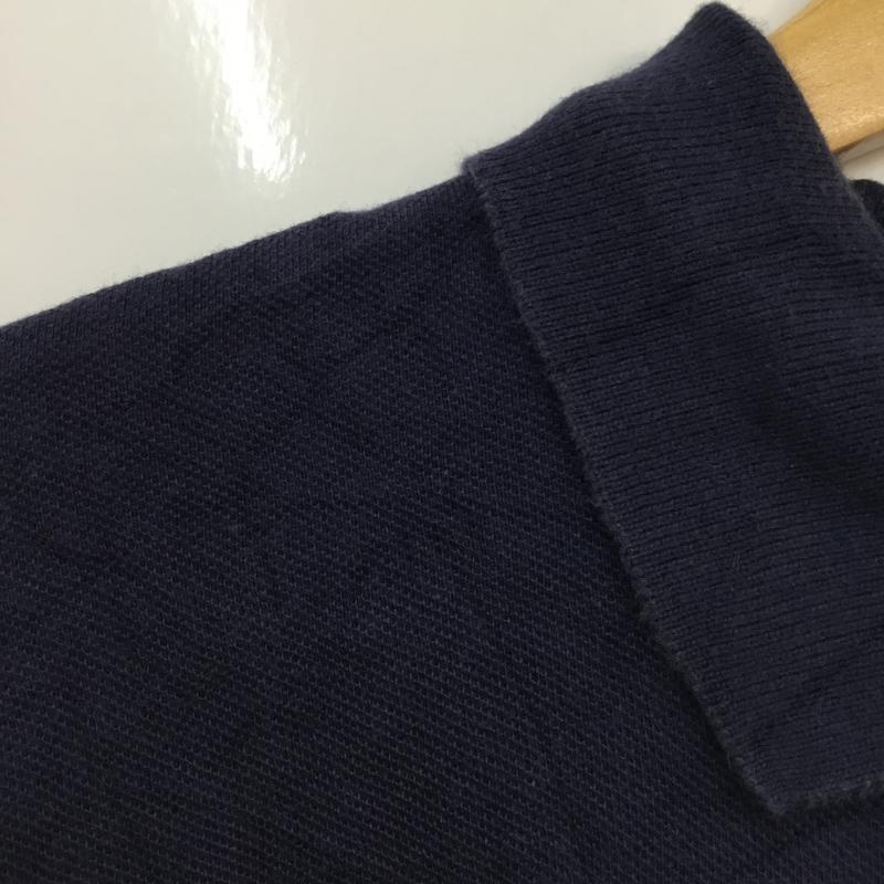 古着 USED ポロシャツ 半袖 コットン 鹿の子 XL 刺繍 紺 / ネイビー /  メンズ USED 古着 中古 10058384