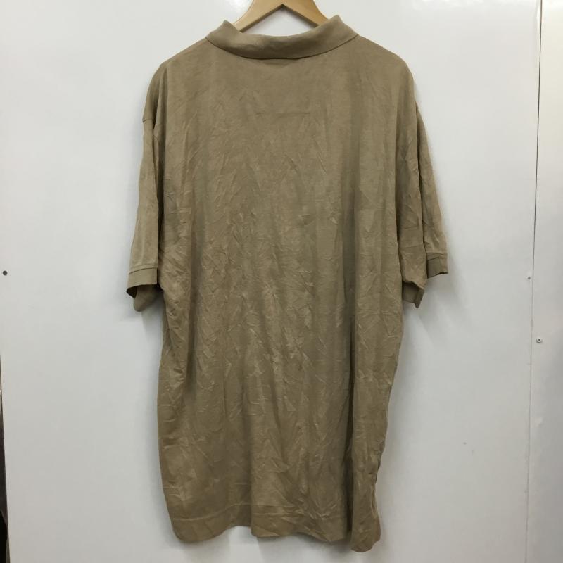 デボンジョーンズ Devon & Jones ポロシャツ 半袖 シンプル 刺繍 XL 刺繍 X ワンポイント ベージュ / ベージュ /  メンズ USED 古着 中古 10058388