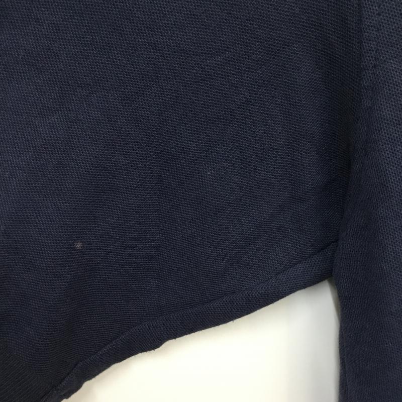古着 USED ポロシャツ 半袖 刺繍 胸ポケット ロゴ、文字 紺 / ネイビー /  メンズ USED 古着 中古 10058403