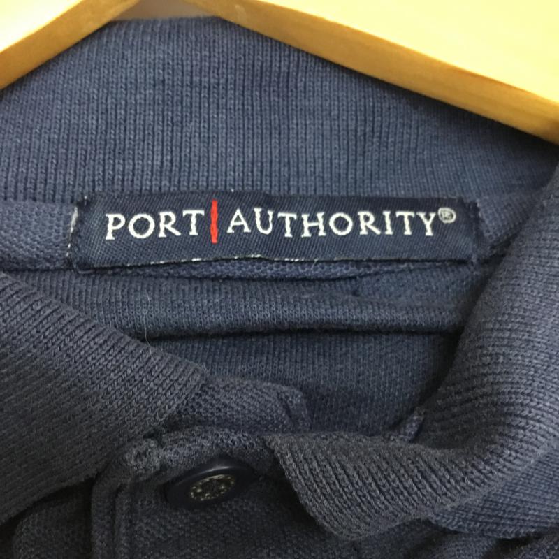 古着 USED ポロシャツ 半袖 刺繍 胸ポケット ロゴ、文字 紺 / ネイビー /  メンズ USED 古着 中古 10058403