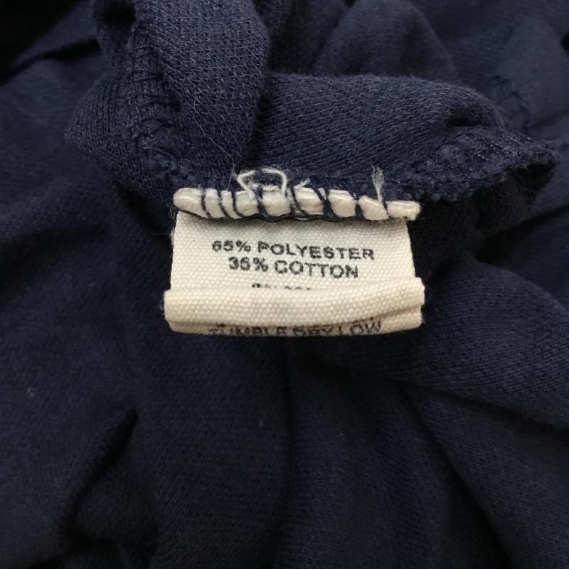 古着 USED ポロシャツ 半袖 刺繍 胸ポケット ロゴ、文字 紺 / ネイビー /  メンズ USED 古着 中古 10058403