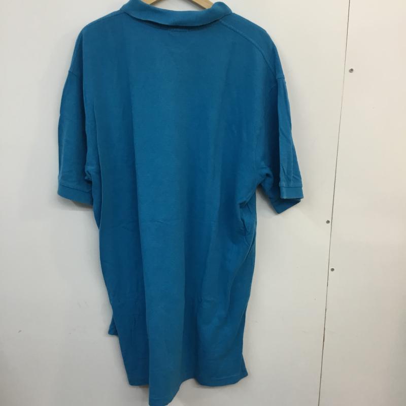 ポロバイラルフローレン Polo by RALPH LAUREN ポロシャツ 半袖 XL 無地 水色 / ライトブルー /  メンズ USED 古着 中古 10058430