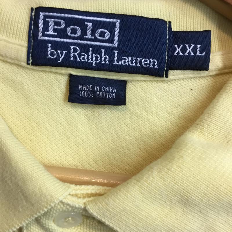 ポロバイラルフローレン Polo by RALPH LAUREN ポロシャツ 半袖 XXL 無地 黄 / イエロー /  メンズ USED 古着 中古 10058458