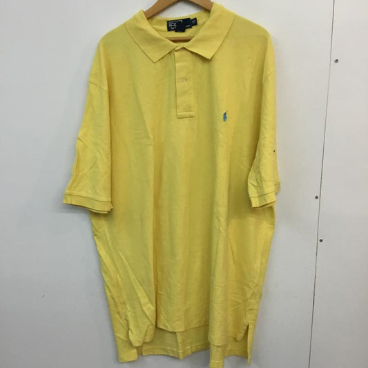 ポロバイラルフローレン Polo by RALPH LAUREN ポロシャツ 半袖 XXL 無地 黄 / イエロー /  メンズ USED 古着 中古 10058522