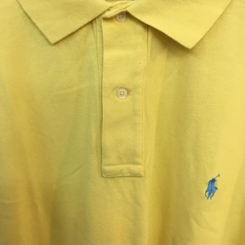 ポロバイラルフローレン Polo by RALPH LAUREN ポロシャツ 半袖 XXL 無地 黄 / イエロー /  メンズ USED 古着 中古 10058522