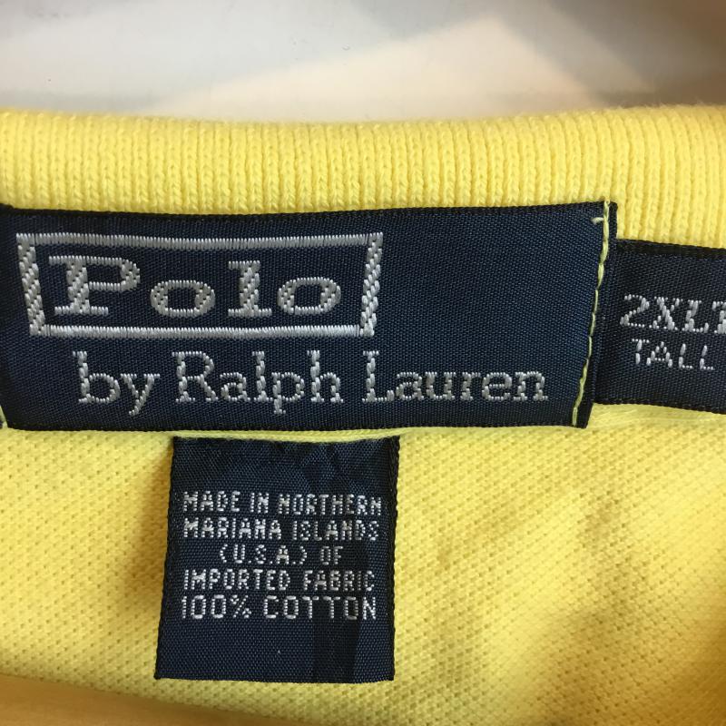 ポロバイラルフローレン Polo by RALPH LAUREN ポロシャツ 半袖 XXL 無地 黄 / イエロー /  メンズ USED 古着 中古 10058522