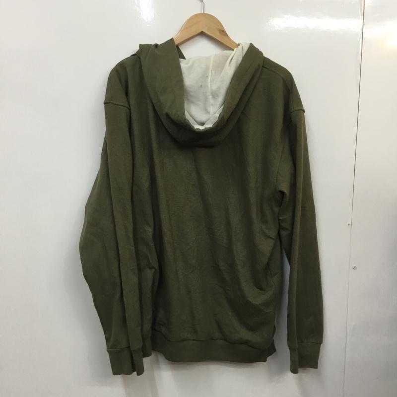 古着 USED パーカー 長袖 フーディー XL 無地 カーキ / カーキ /  メンズ USED 古着 中古 10058544