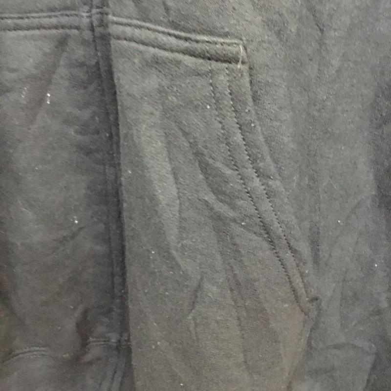 ギルダン GILDAN パーカー 長袖 フーディー バックプリント ハチ M プリント 黒 / ブラック /  メンズ USED 古着 中古 10058550