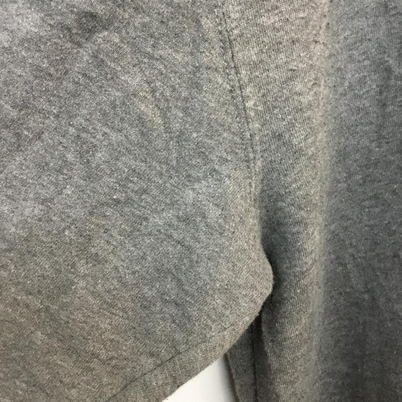 古着 USED パーカー 長袖 ジップアップ 裏起毛 L ロゴ、文字 灰 / グレー /  メンズ USED 古着 中古 10058559