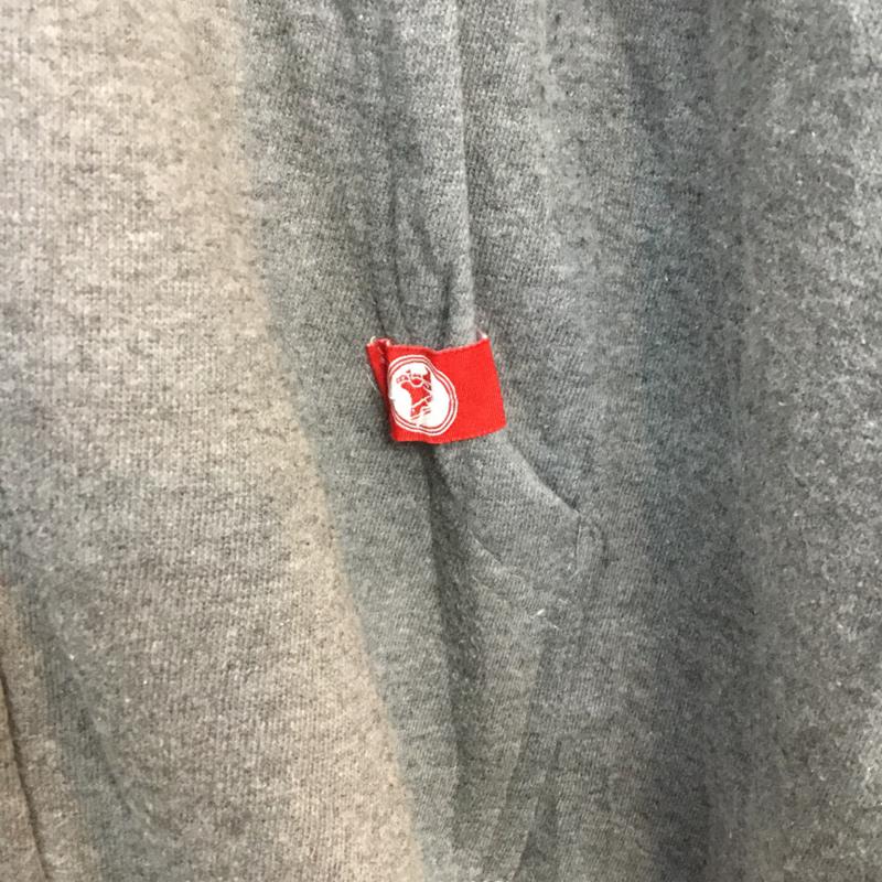 古着 USED パーカー 長袖 ジップアップ 裏起毛 L ロゴ、文字 灰 / グレー /  メンズ USED 古着 中古 10058559