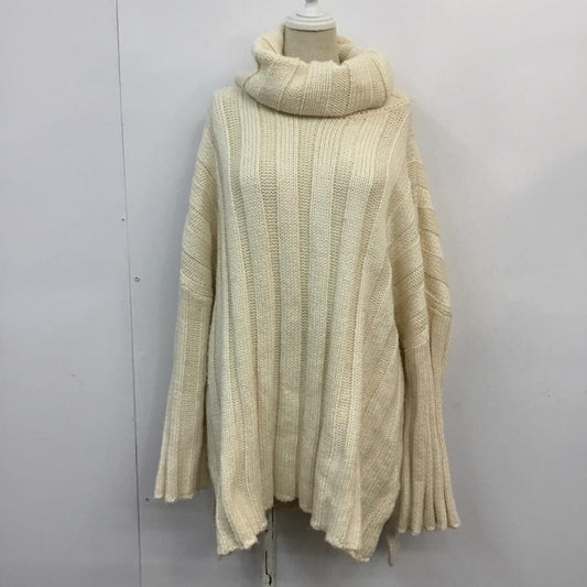 ザラ ZARA ニット、セーター 長袖 タートルネック M 無地 白 / ホワイト /  レディース USED 古着 中古 10058624