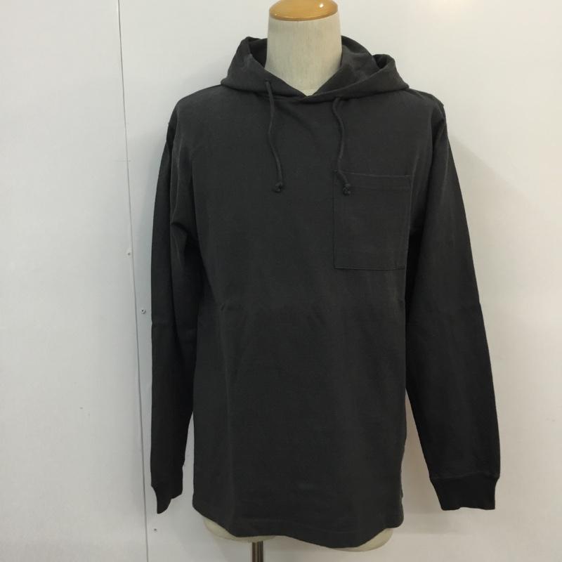 エフエイティー FAT パーカー 長袖 L 無地 チャコールグレー / チャコールグレー /  メンズ USED 古着 中古 10058878