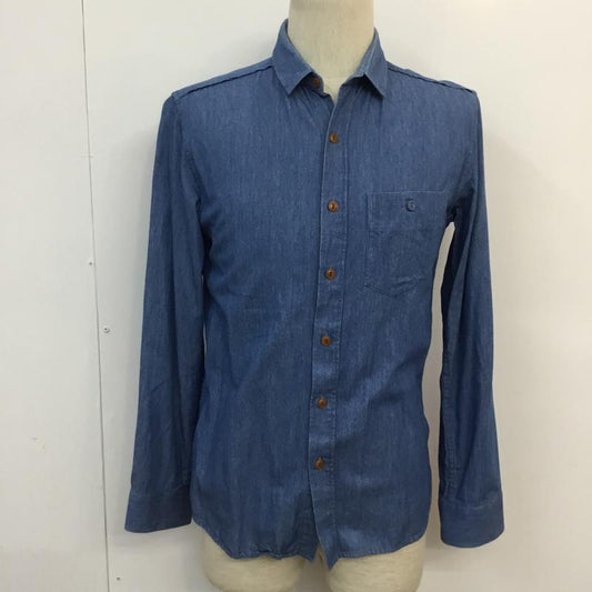イチミリ ICHI-MIRI シャツ、ブラウス 長袖 1 無地 水色 / ライトブルー /  メンズ USED 古着 中古 10058892