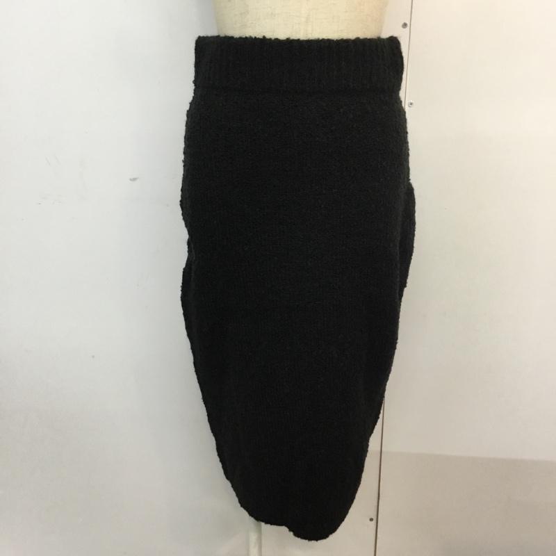 スライ SLY スカート ひざ丈スカート 030BSM71-1030 MIX MG M/SK 1 無地 黒 / ブラック /  レディース USED 古着 中古 10059059
