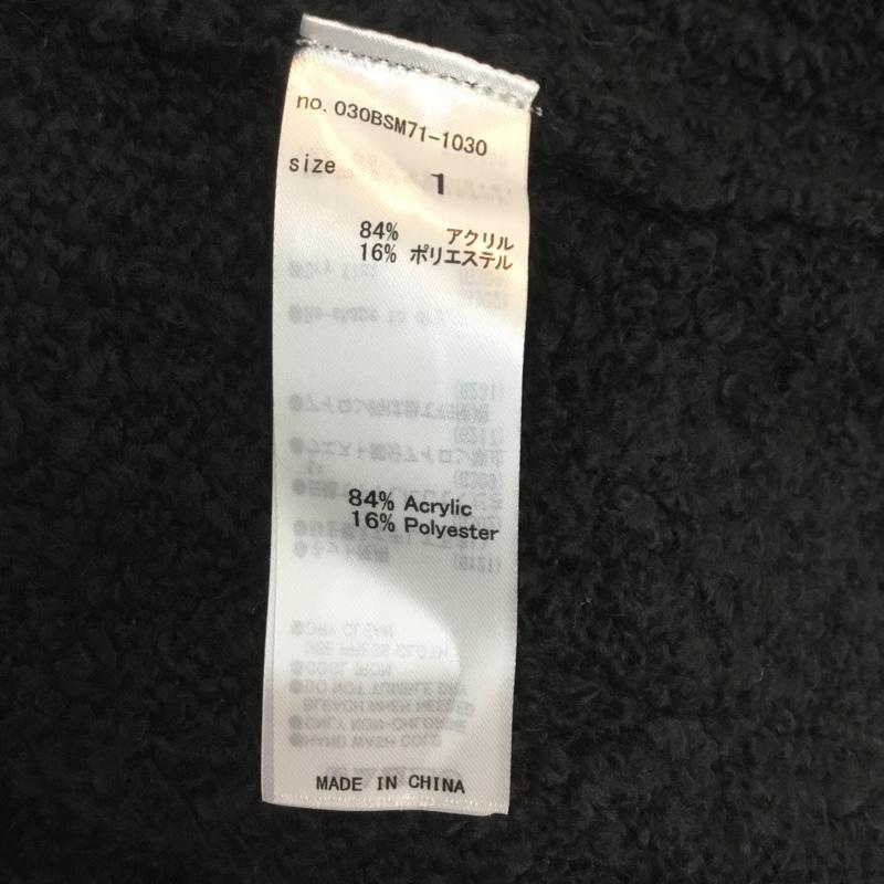 スライ SLY スカート ひざ丈スカート 030BSM71-1030 MIX MG M/SK 1 無地 黒 / ブラック /  レディース USED 古着 中古 10059059