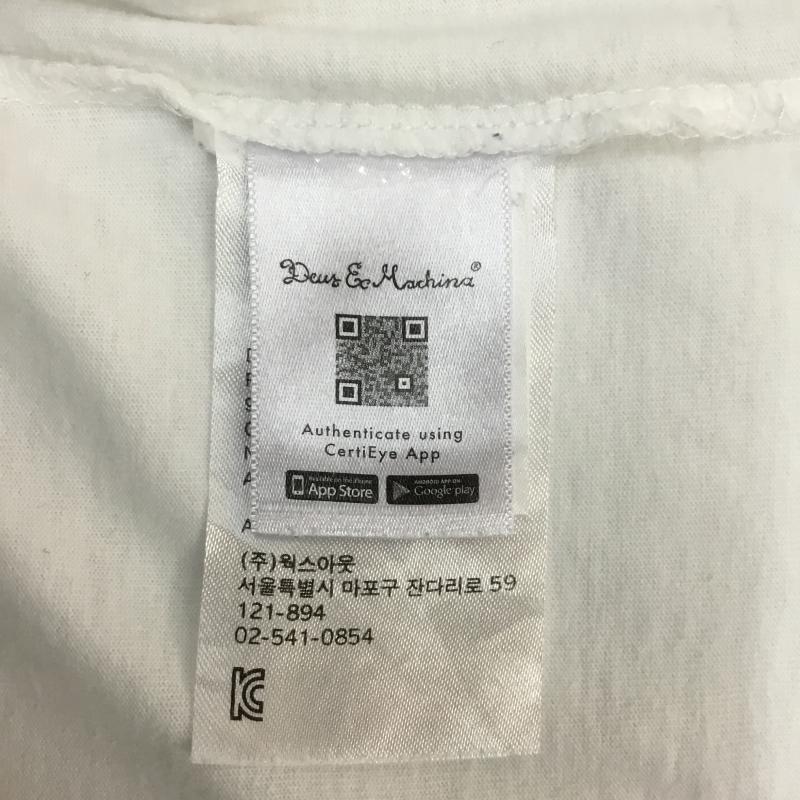 デウスエクスマキナ DEUS EX MACHINA Tシャツ 半袖 XS ロゴ、文字 X プリント 白 / ホワイト /  メンズ USED 古着 中古 10059083