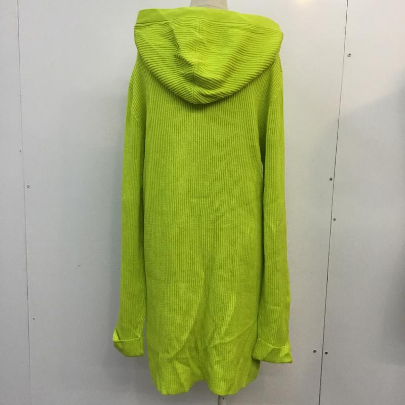 アールシーダブリュービー RCWB カーディガン 長袖 タグ付 フード付き M 無地 黄 / イエロー /  レディース USED 古着 中古 10059352