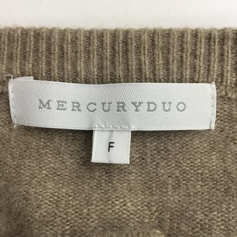 マーキュリーデュオ MERCURYDUO カーディガン 長袖 FREE 無地 茶 / ブラウン /  レディース USED 古着 中古 10059404