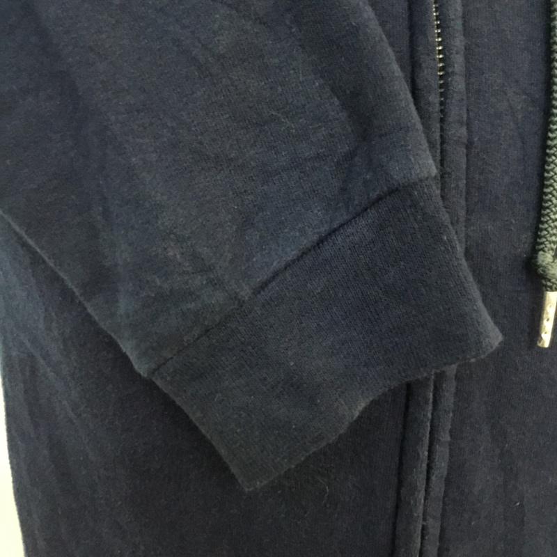 フルーツオブザルーム FRUIT OF THE LOOM パーカー 長袖 ジップアップ フルジップ 裏起毛 S 無地 紺 / ネイビー /  メンズ USED 古着 中古 10059435