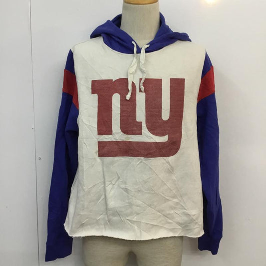 古着 USED パーカー 長袖 プルオーバー フーディー 裏起毛 カットオフ XL ロゴ、文字 白 / ホワイト / X 青 / ブルー / X 赤 / レッド /  メンズ USED 古着 中古 10059510