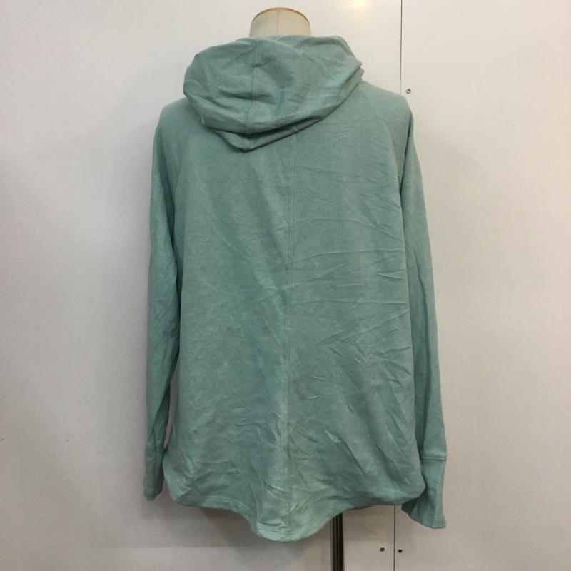 古着 USED パーカー 長袖 プルオーバー フーディー 裏起毛 無地 水色 / ライトブルー /  メンズ USED 古着 中古 10059521