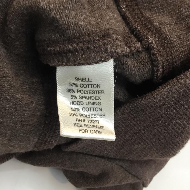 古着 USED パーカー 長袖 ジップアップ フルジップ M 無地 茶 / ブラウン /  メンズ USED 古着 中古 10059523