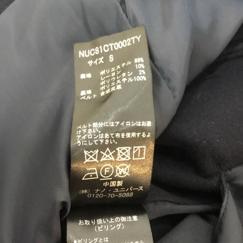 ナノアンドコー nano&co コート コート一般 S 無地 紺 / ネイビー /  メンズ USED 古着 中古 10059653