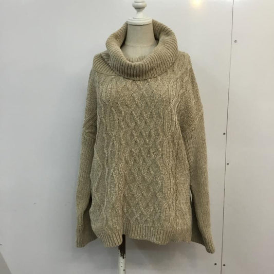 ムルーア MURUA ニット、セーター 長袖 011852600701-01 FREE 無地 ベージュ / ベージュ /  レディース USED 古着 中古 10059780