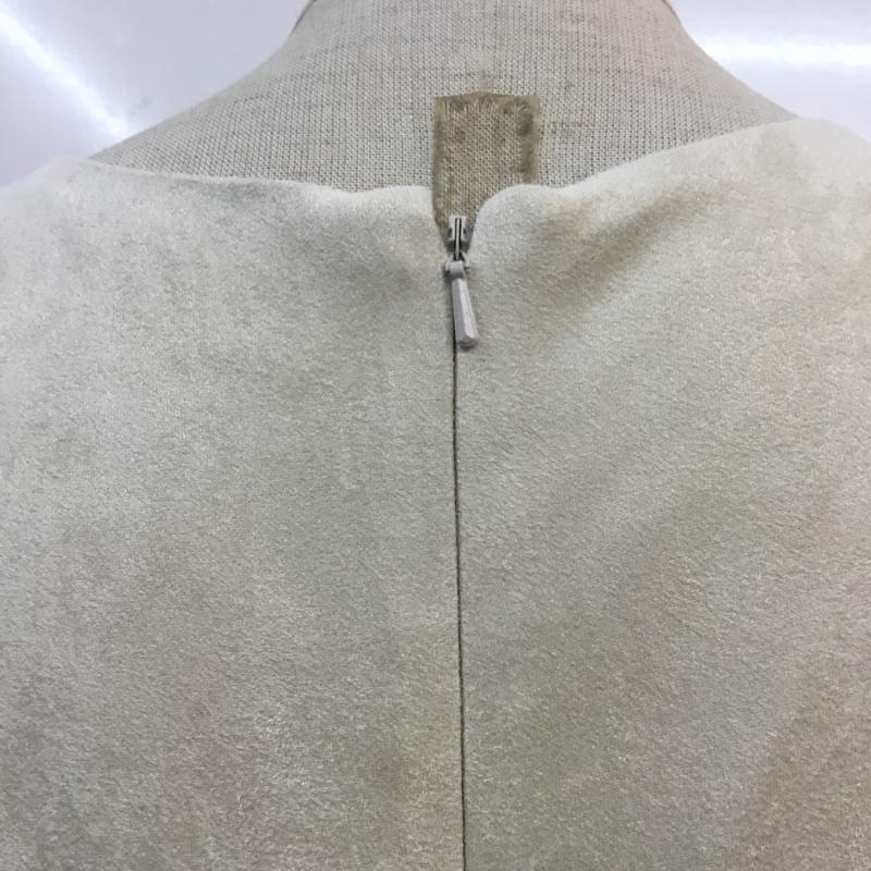 マジェスティックレゴン MAJESTIC LEGON ワンピース ひざ丈スカート M 無地 ベージュ / ベージュ /  レディース USED 古着 中古 10059805