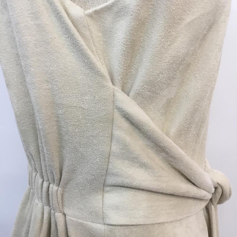 マジェスティックレゴン MAJESTIC LEGON ワンピース ひざ丈スカート M 無地 ベージュ / ベージュ /  レディース USED 古着 中古 10059805