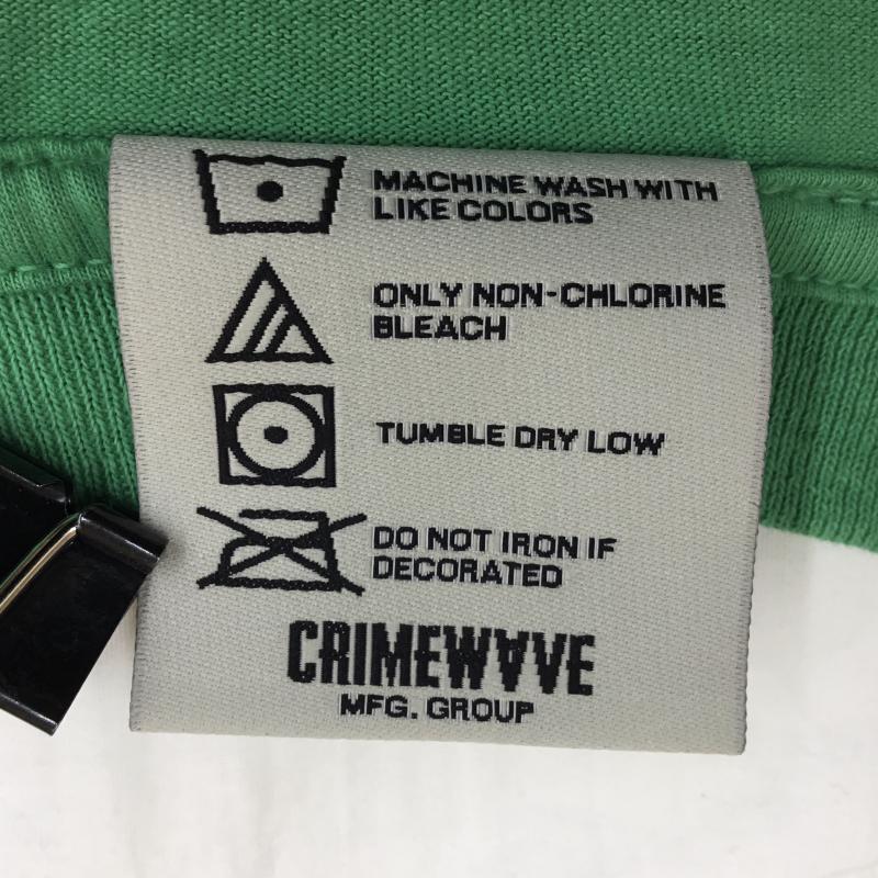 リアルバッドマン REAL BAD MAN Tシャツ 長袖 GRAPHIC CONTENT L/S TEE L ロゴ、文字 X プリント 緑 / グリーン /  メンズ USED 古着 中古 10059995
