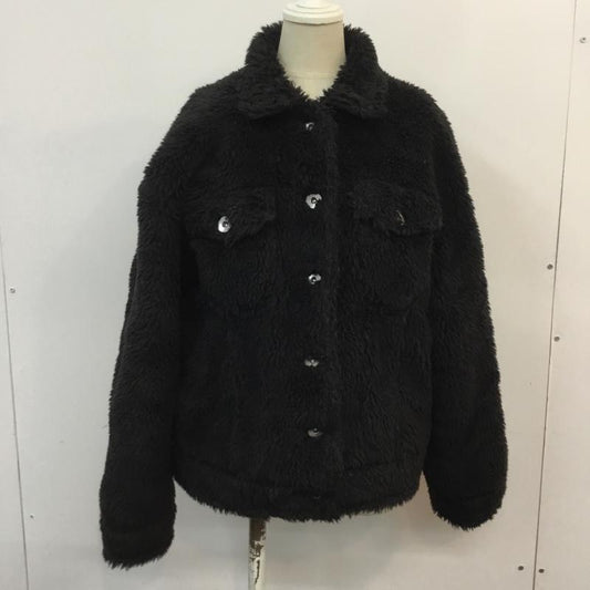 ムルーア MURUA ジャケット、上着 ジャンパー、ブルゾン 011750200301 オーバーボアGジャン S 無地 黒 / ブラック /  レディース USED 古着 中古 10060451