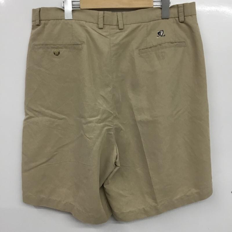 古着 USED パンツ ショートパンツ ハーフパンツ タック 36 ワンポイント ベージュ / ベージュ /  メンズ USED 古着 中古 10060520