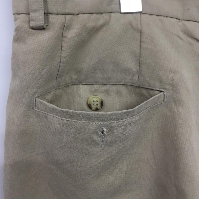 古着 USED パンツ ショートパンツ ハーフパンツ タック 36 ワンポイント ベージュ / ベージュ /  メンズ USED 古着 中古 10060520