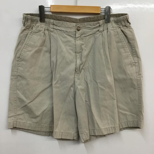 古着 USED パンツ ショートパンツ ハーフパンツ コットン Ｗ36 36インチ 無地 ベージュ / ベージュ /  メンズ USED 古着 中古 10060530