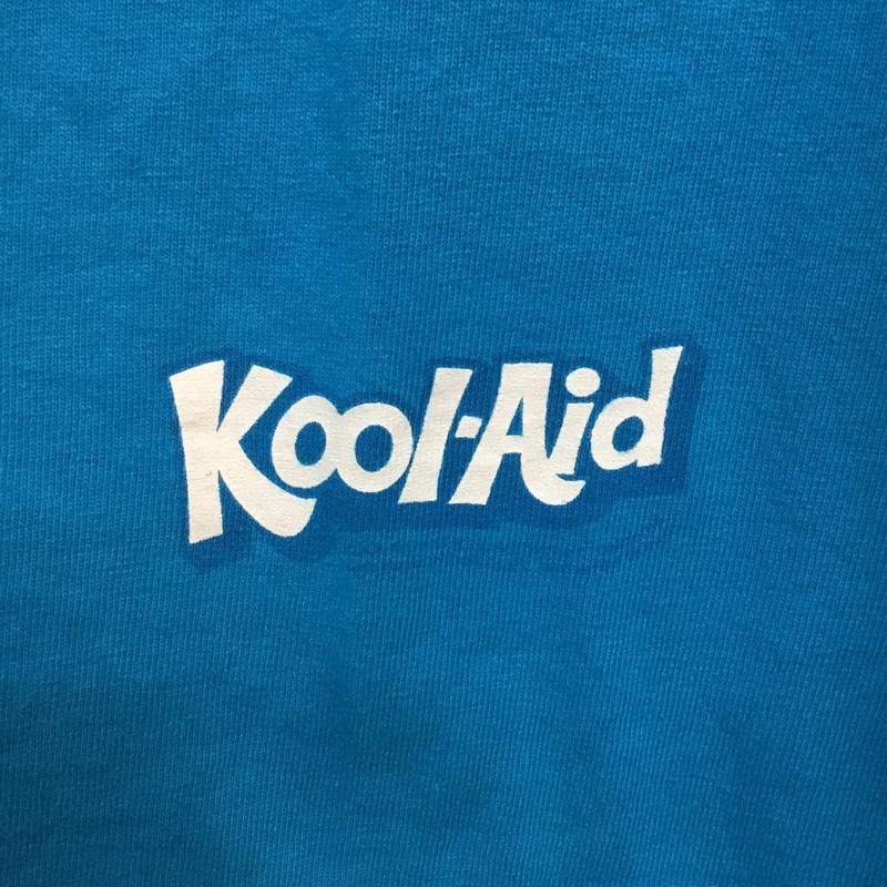 古着 USED Tシャツ 半袖 クルーネック プリント フェイス M プリント 水色 / ライトブルー /  メンズ USED 古着 中古 10060647