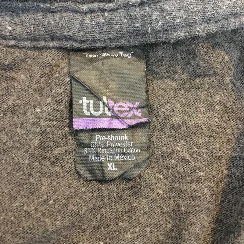古着 USED Tシャツ 半袖 クルーネック プリント XL ロゴ、文字 チャコールグレー / チャコールグレー /  メンズ USED 古着 中古 10060649