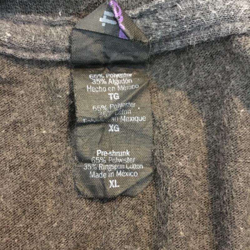 古着 USED Tシャツ 半袖 クルーネック プリント XL ロゴ、文字 チャコールグレー / チャコールグレー /  メンズ USED 古着 中古 10060649