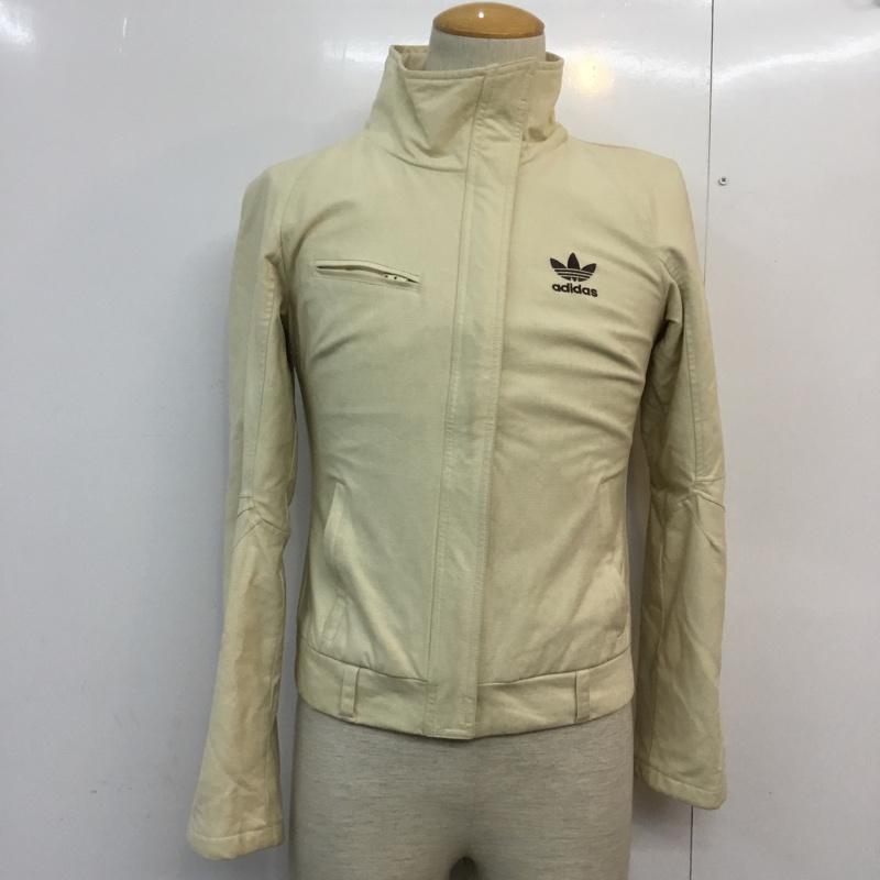 アディダス adidas ジャケット、上着 ジャンパー、ブルゾン S ロゴ、文字 オフホワイト / オフホワイト /  メンズ USED 古着 中古 10060744