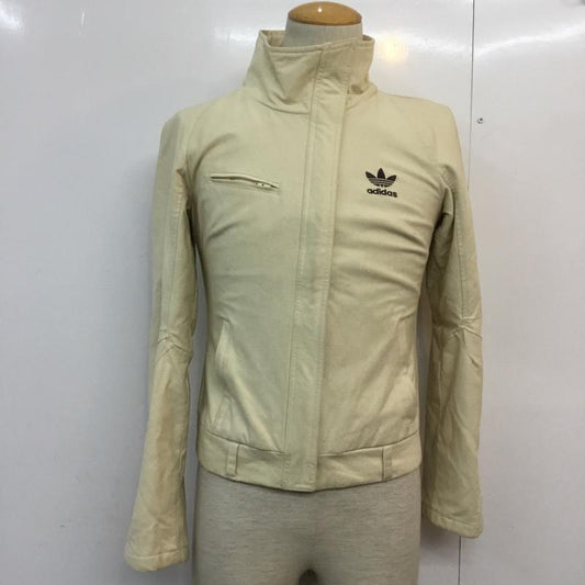 アディダス adidas ジャケット、上着 ジャンパー、ブルゾン S ロゴ、文字 オフホワイト / オフホワイト /  メンズ USED 古着 中古 10060744