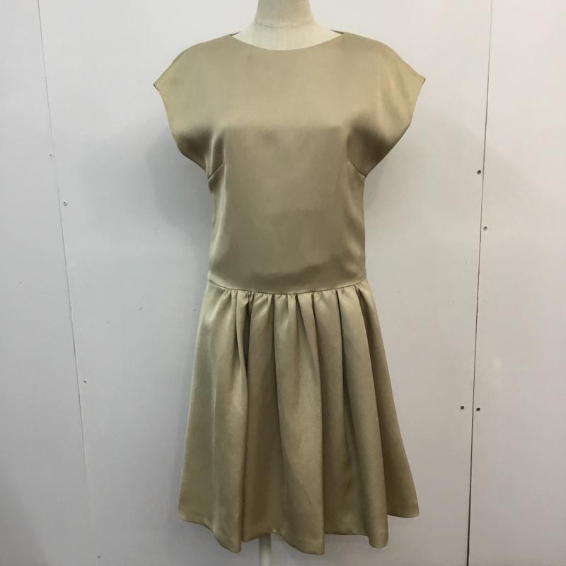ビューティアンドユースユナイテッドアローズ BEAUTY&YOUTH UNITED ARROWS ワンピース ひざ丈スカート S 無地 ベージュ / ベージュ /  レディース USED 古着 中古 10060985