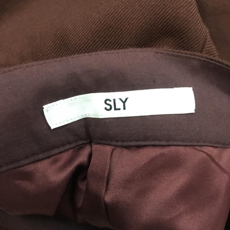 スライ SLY ボトムス ボトムス 030AAY31-0110 CENTER PRESS WIDE PT　センタープレス 1 無地 茶 / ブラウン /  レディース USED 古着 中古 10060987
