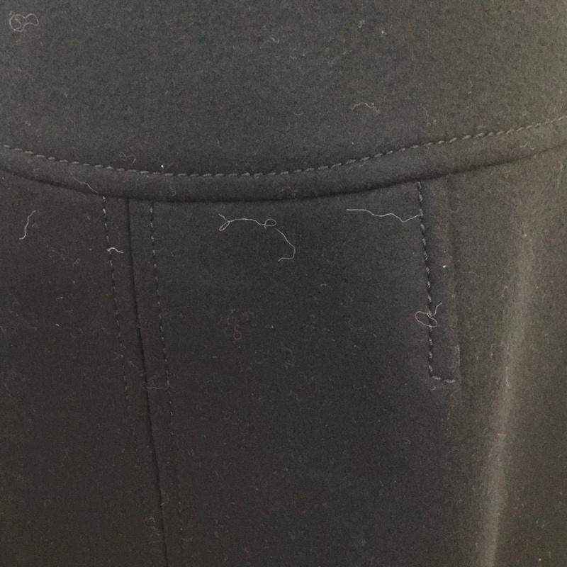 プラダ PRADA スカート ひざ丈スカート ウール ボックスプリーツ 44 黒 / ブラック /  レディース USED 古着 中古 10061153