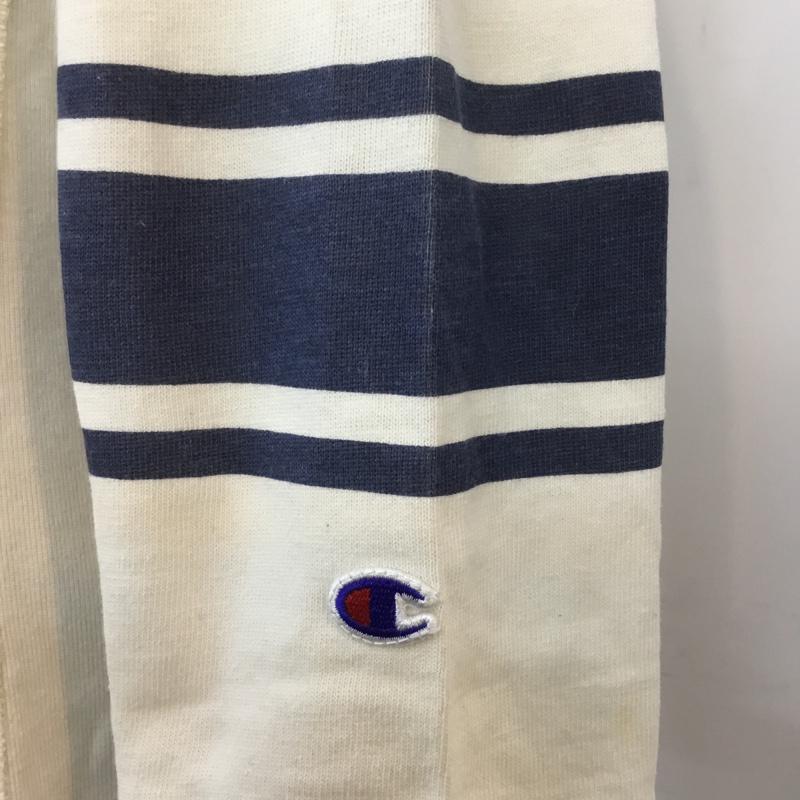 チャンピオン Campion カットソー 七分袖 M ロゴ、文字 オフホワイト / オフホワイト /  レディース USED 古着 中古 10061237