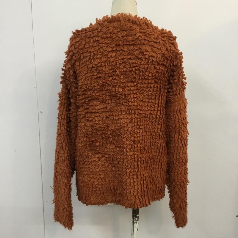 ローリーズファーム LOWRYS FARM カーディガン 長袖 M 無地 茶 / ブラウン /  レディース USED 古着 中古 10061266